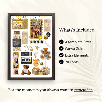 Digitales Canva-Design für Matchbook-Poster inklusive 4 Vorlagengrößen, Canva-Guide, Extra-Elementen und 70 Schriftarten.