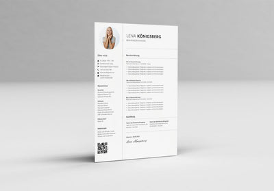 Minimalistische Lebenslauf Vorlagen - Louvion.de