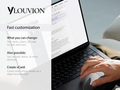 Bewerbungsvorlage Canva zur schnellen Anpassung von Texten und Icons für ein professionelles, modernes CV Template.