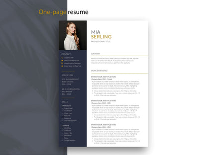 Einseitige Lebenslauf Vorlage als moderne Bewerbungsvorlage für Word und Canva mit klarer Struktur und professionellem Design.