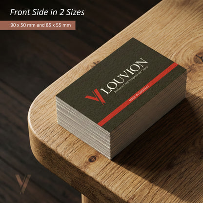 Visitenkarten Vorlage für Canva in zwei Größen als digitaler Download für ein professionelles Business Branding Kit Design.